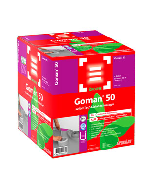 Goman 50 - Специальная лента для каучуковых плинтусных реек
