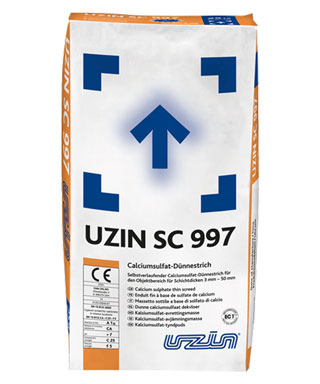 Кальциево-сульфатная тонкая стяжка UZIN SC 997